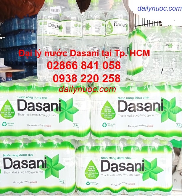 Đại lý nước uống Dasani 350ml, 500ml, 1.5l được bán chạy nhất tại TPHCM